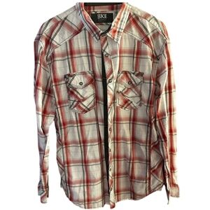 BKE Western snap button shirt men's L. Relaxed fit Excellent, like new